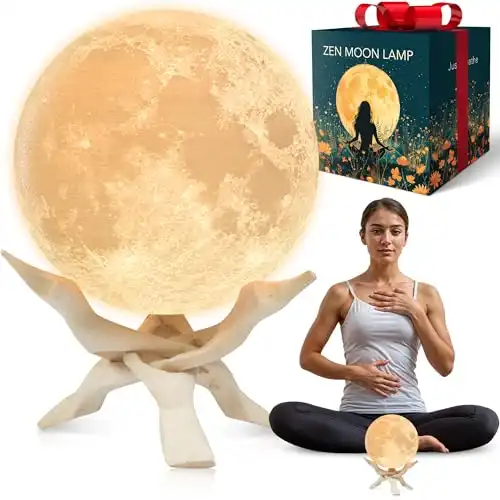 Zen Moon Lamp – Visual Meditation Light for Relaxation and Mindfulness