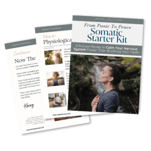 Transparent - Somatic Starter Kit Mockup - Square (1) Relaxed woman practicing meditation outdoors for holistic healing and stress relief.
