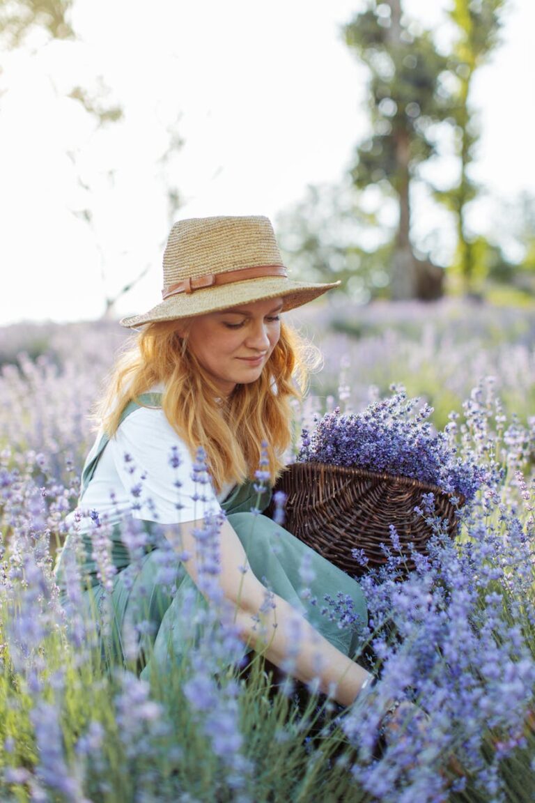 woman relaxing outdoors as part of summer self care routine