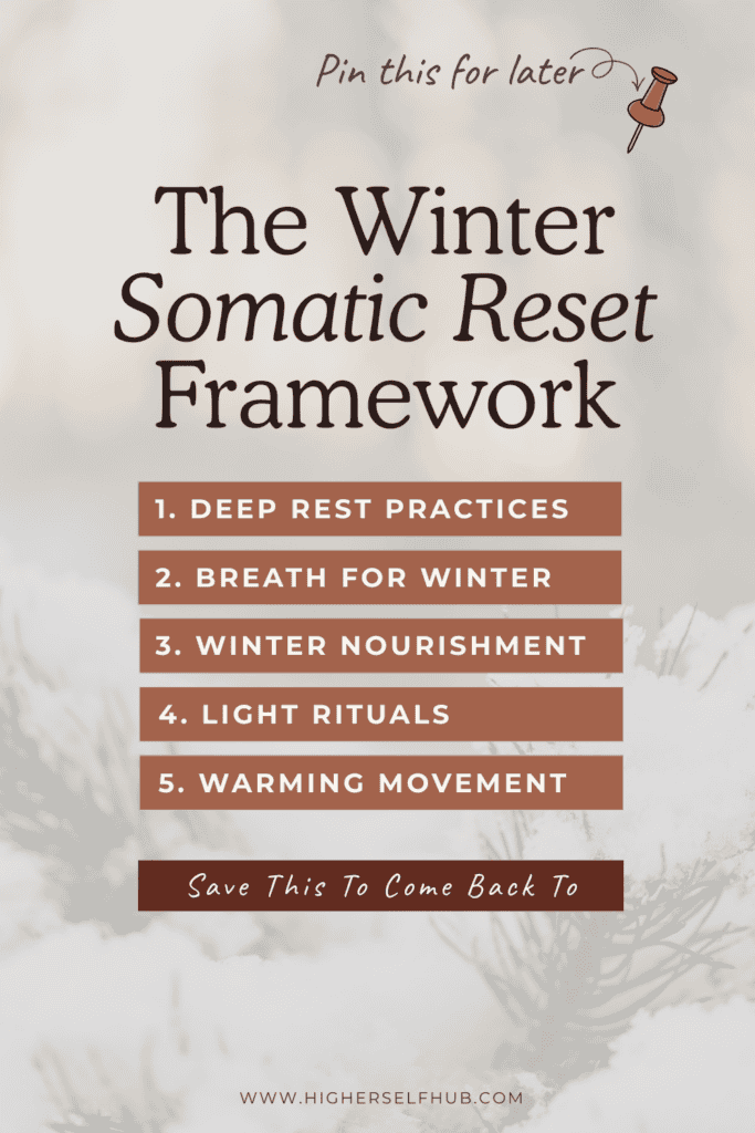 Deep Rest Practices for Winter | Somatic Reset Guide for Better Wellbeing.