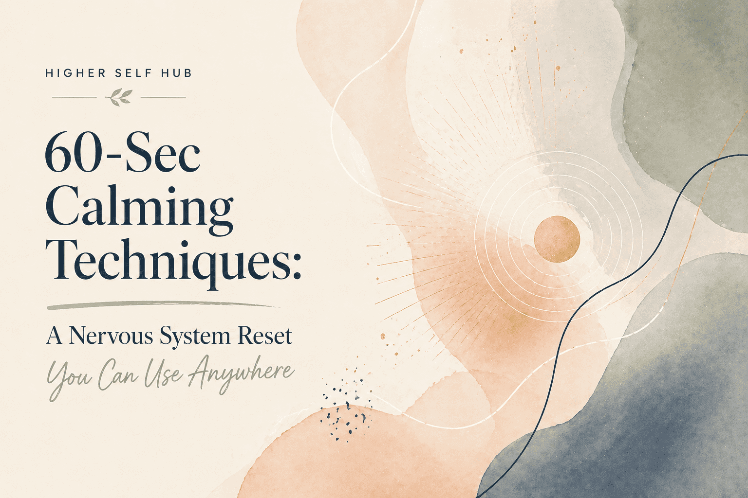 Relaxation techniques for calming the nervous system, ideal for stress relief anytime and anywhere.