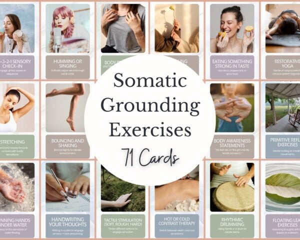 Somatic Grounding Cards — 71 Exercises for Nervous System Regulation (Phone Wallpaper) - Image 4