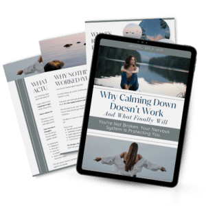 why calming down doesn't work mockup